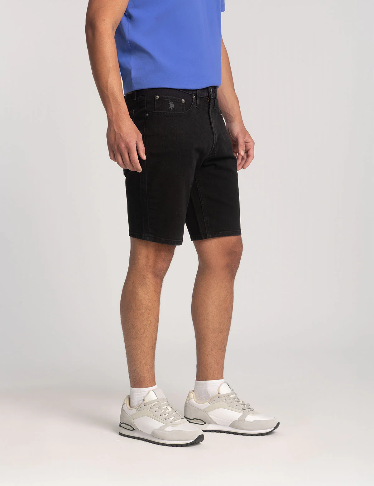 SLIM STRAIGHT 5 POCKET DENIM SHORT - Image 3