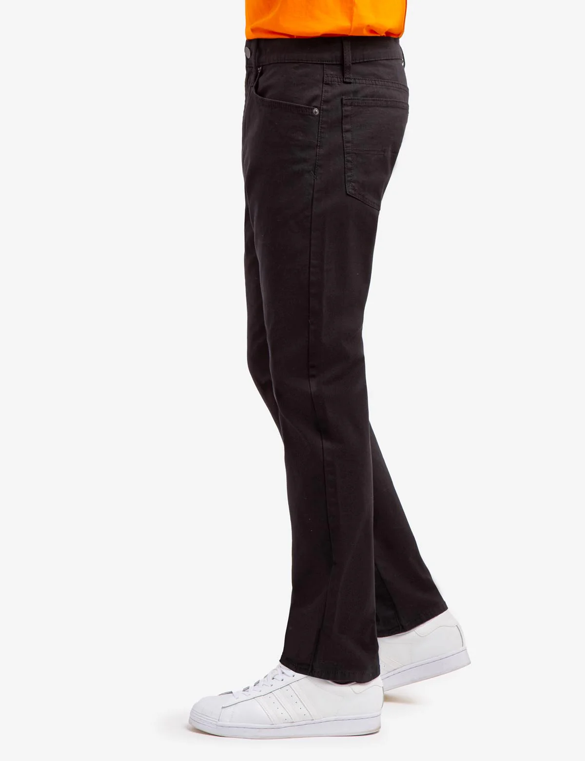 SLIM STRAIGHT 5 POCKET STRETCH CHINO PANTS - Image 3