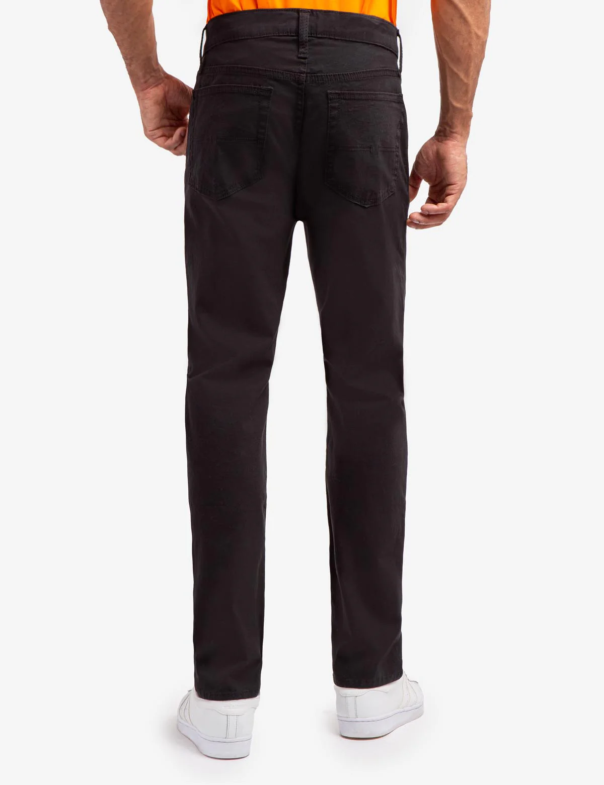 SLIM STRAIGHT 5 POCKET STRETCH CHINO PANTS - Image 4