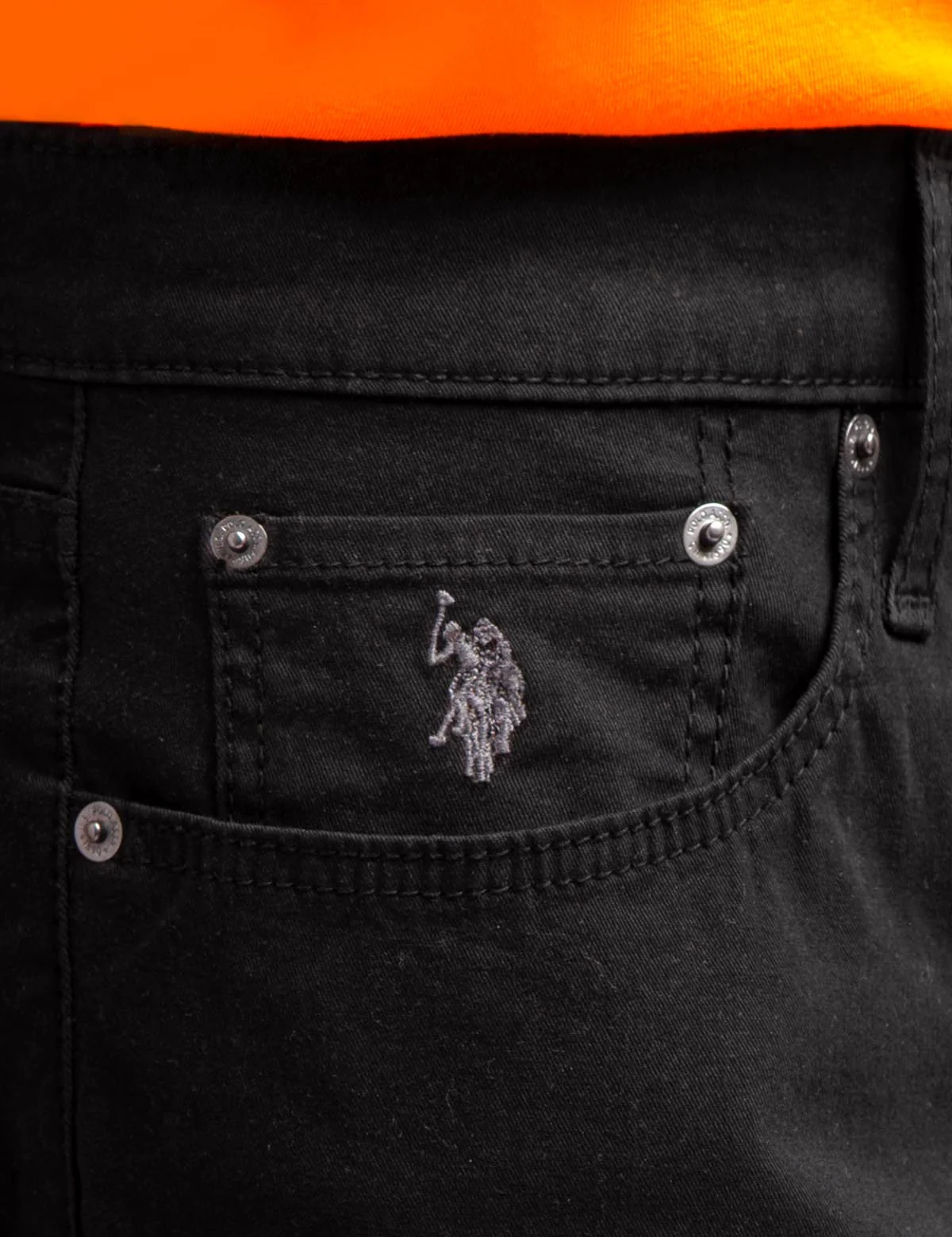 SLIM STRAIGHT 5 POCKET STRETCH CHINO PANTS - Image 5
