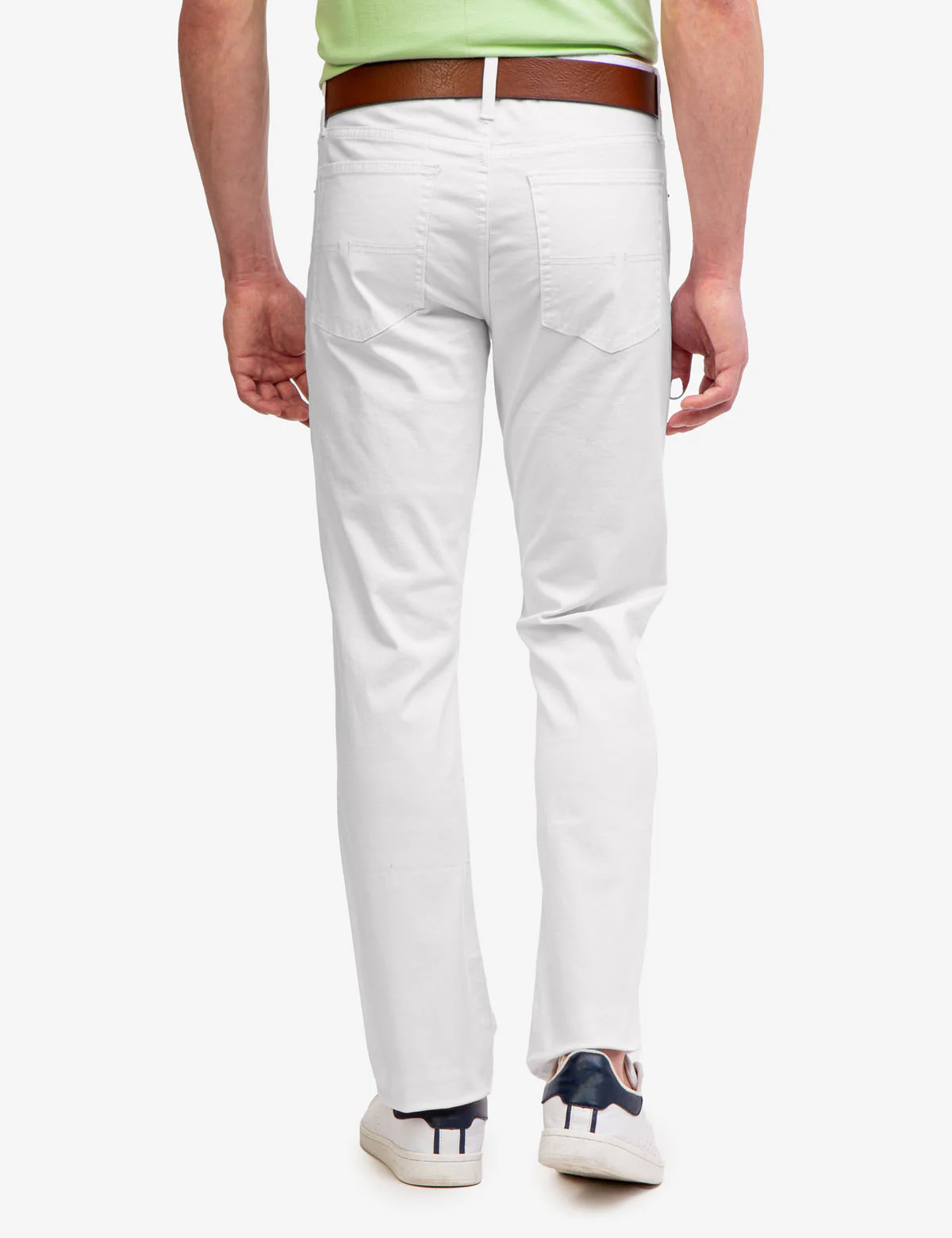 SLIM STRAIGHT 5 POCKET STRETCH CHINO PANTS - Image 9