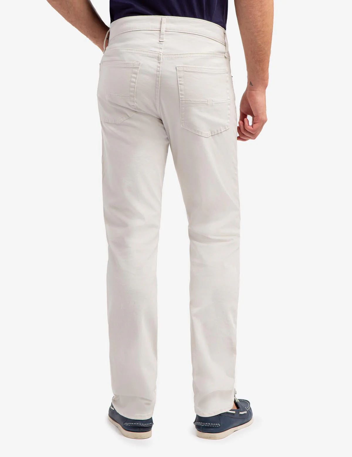 SLIM STRAIGHT 5 POCKET STRETCH CHINO PANTS - Image 4