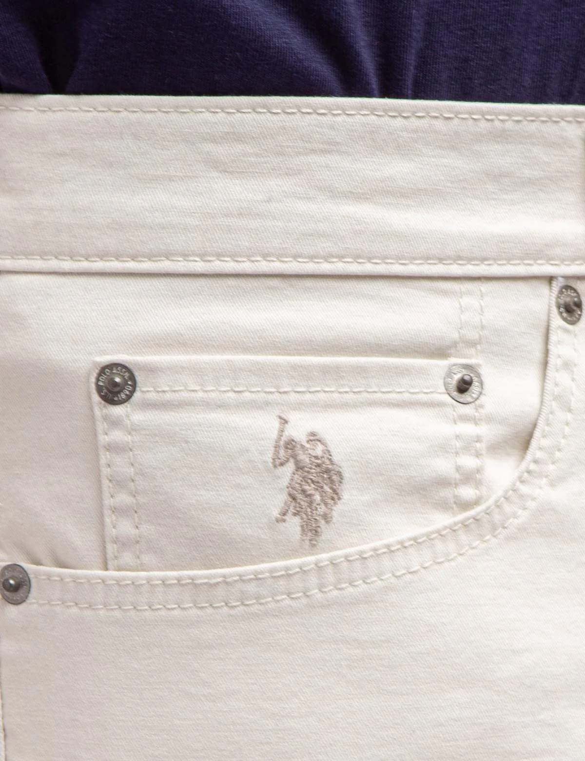 SLIM STRAIGHT 5 POCKET STRETCH CHINO PANTS - Image 5