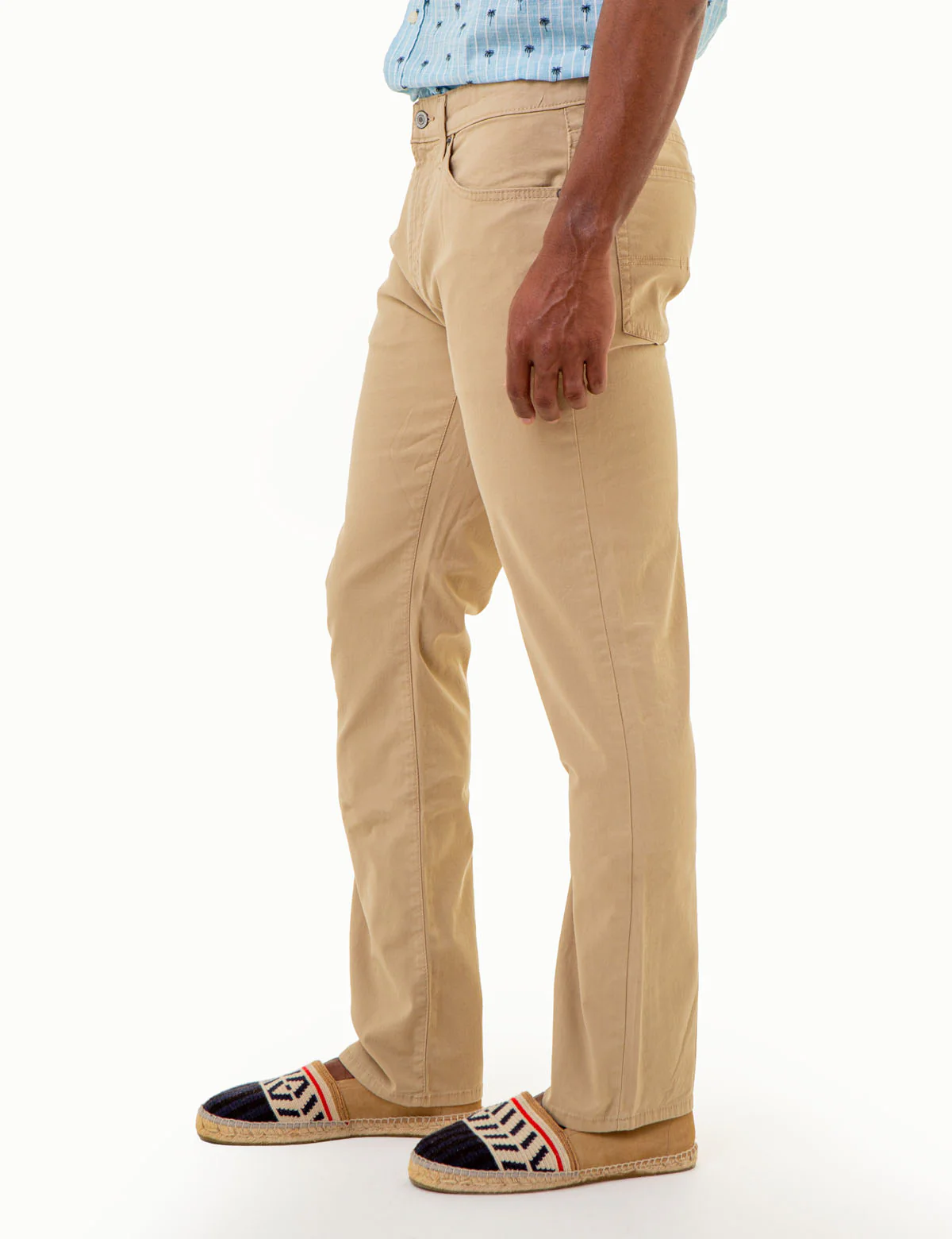 SLIM STRAIGHT 5 POCKET STRETCH CHINO PANTS - Image 11