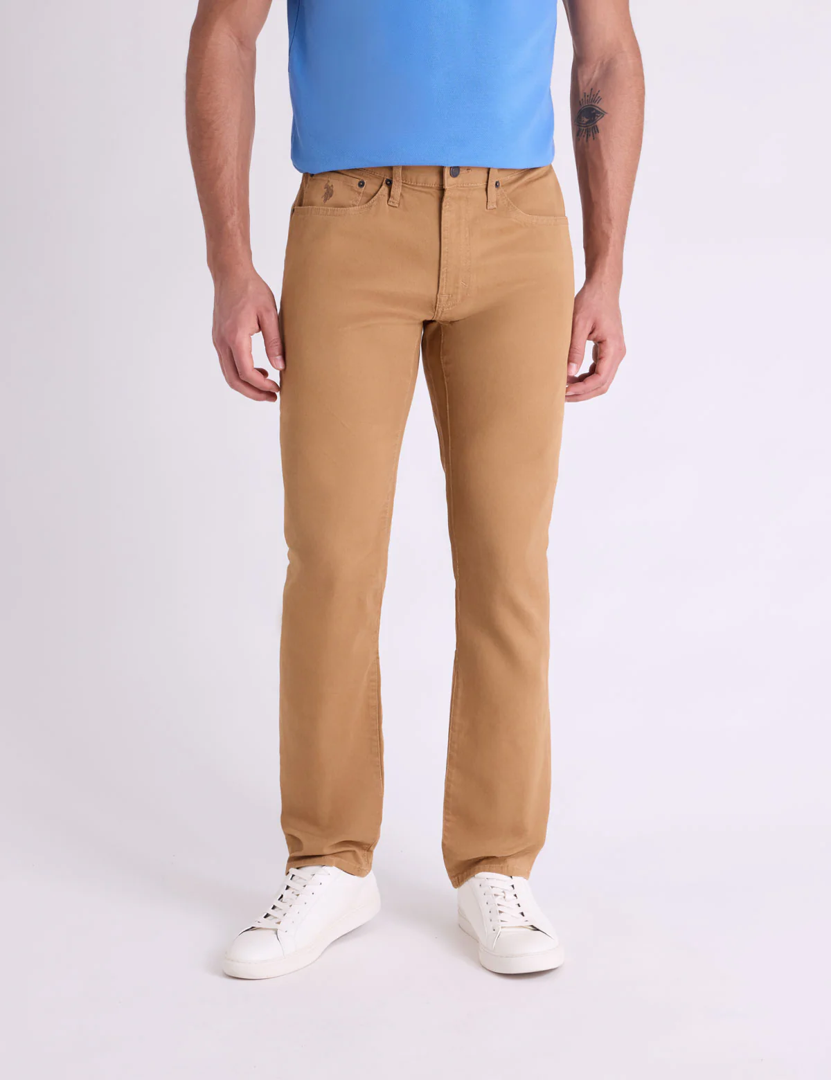 SLIM STRAIGHT 5 POCKET STRETCH CHINO PANTS