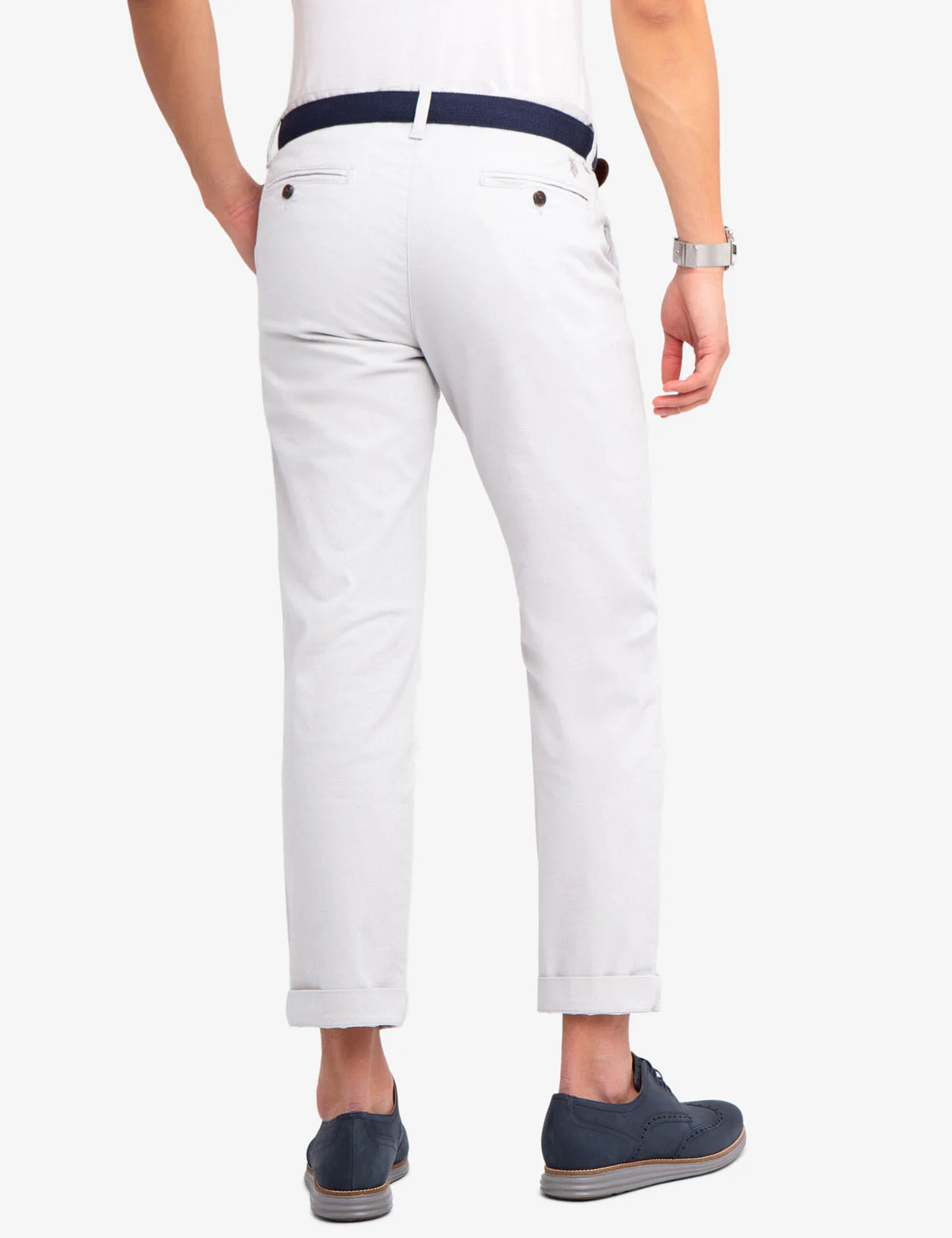 SLIM STRAIGHT CHINO PANTS - Image 3