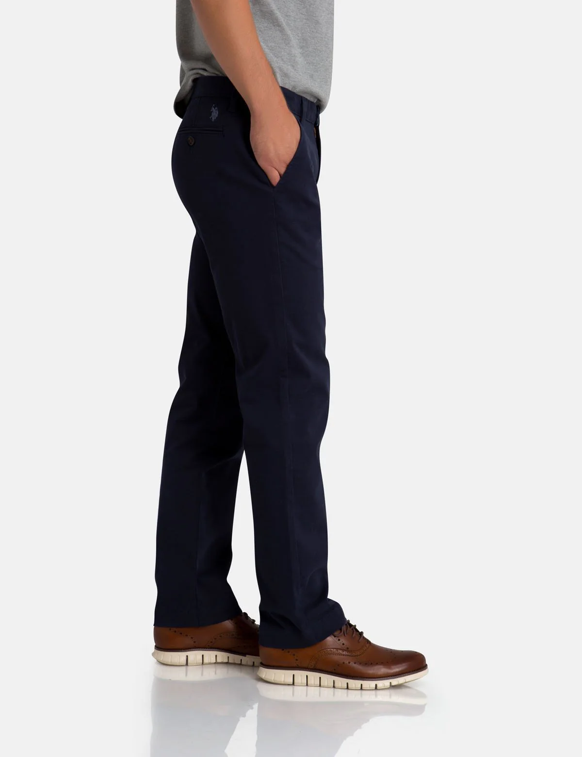 SLIM STRAIGHT CHINO PANTS - Image 5