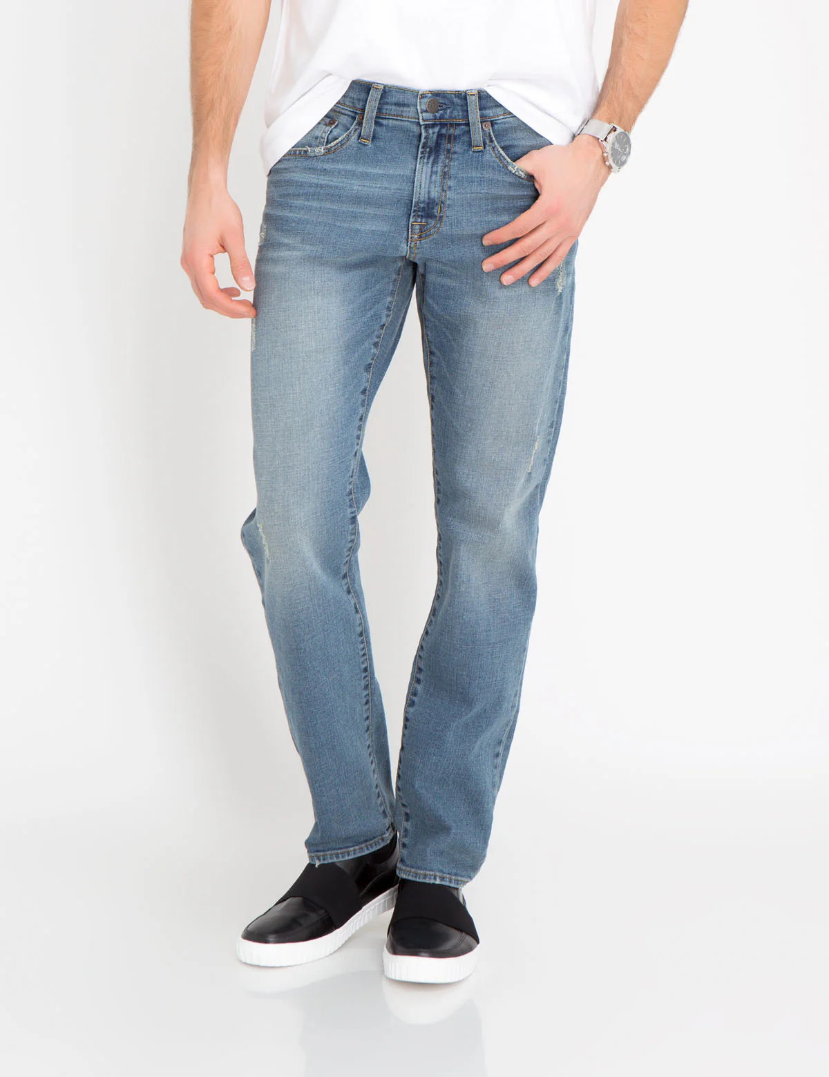SLIM STRAIGHT DENIM - Image 4