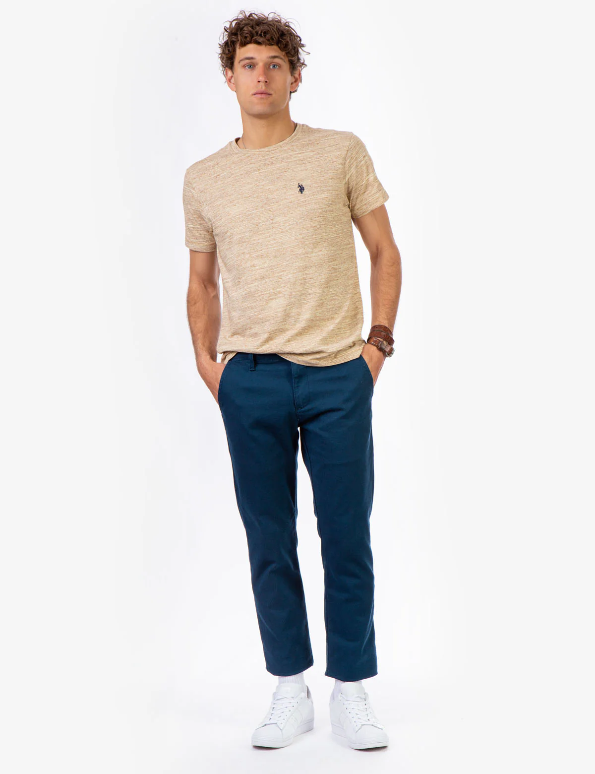 SLIM STRAIGHT TEXTURED PANTS - Image 7