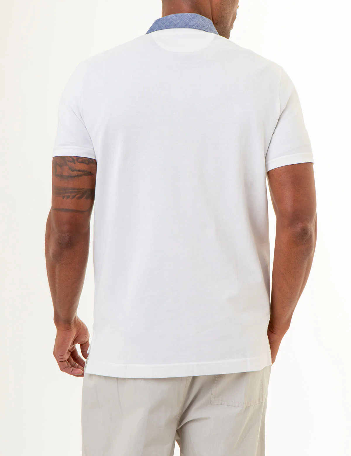 SLUB CANVAS COLLAR POLO SHIRT - Image 4