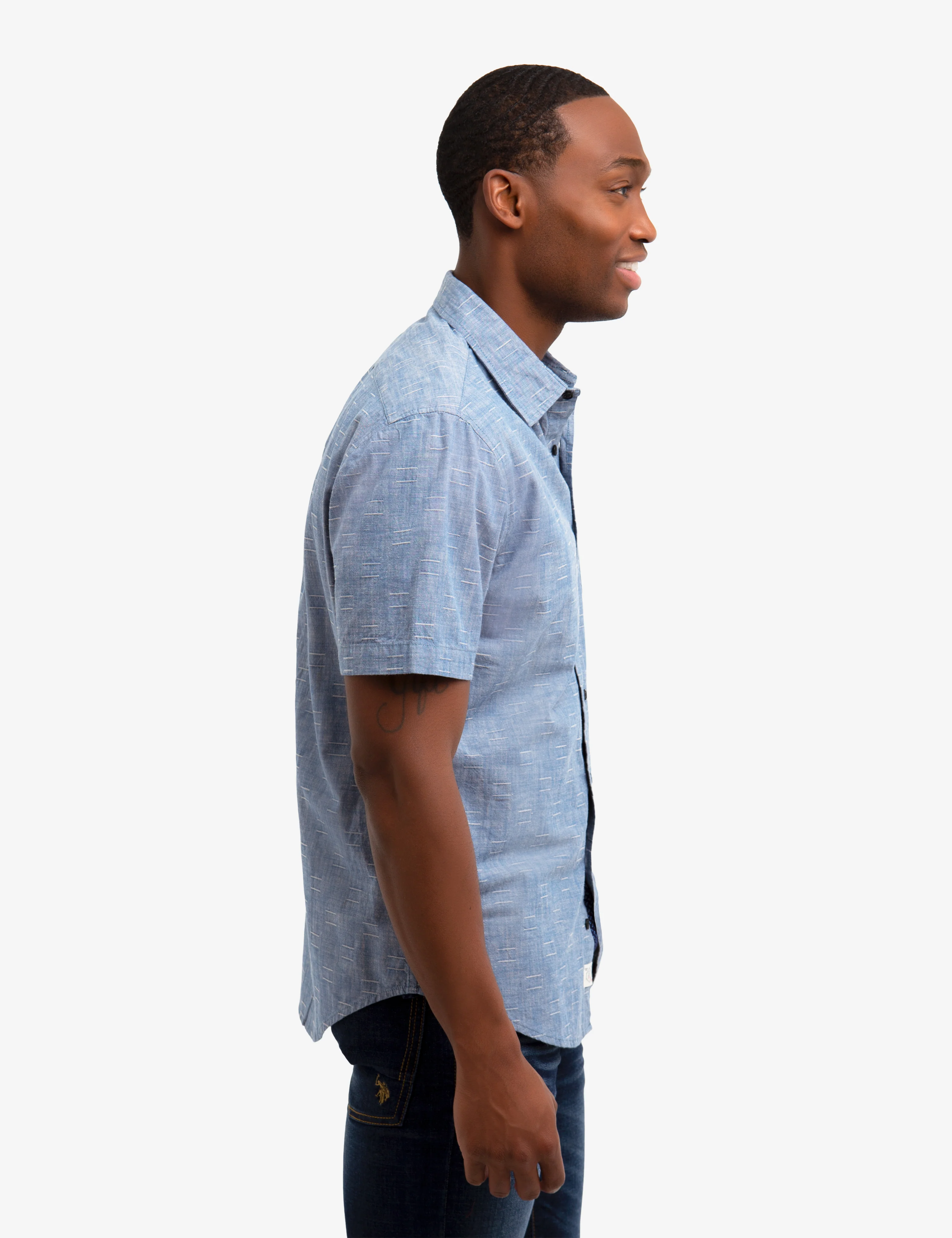 SLUB DOBBY CANVAS SHIRT - Image 2