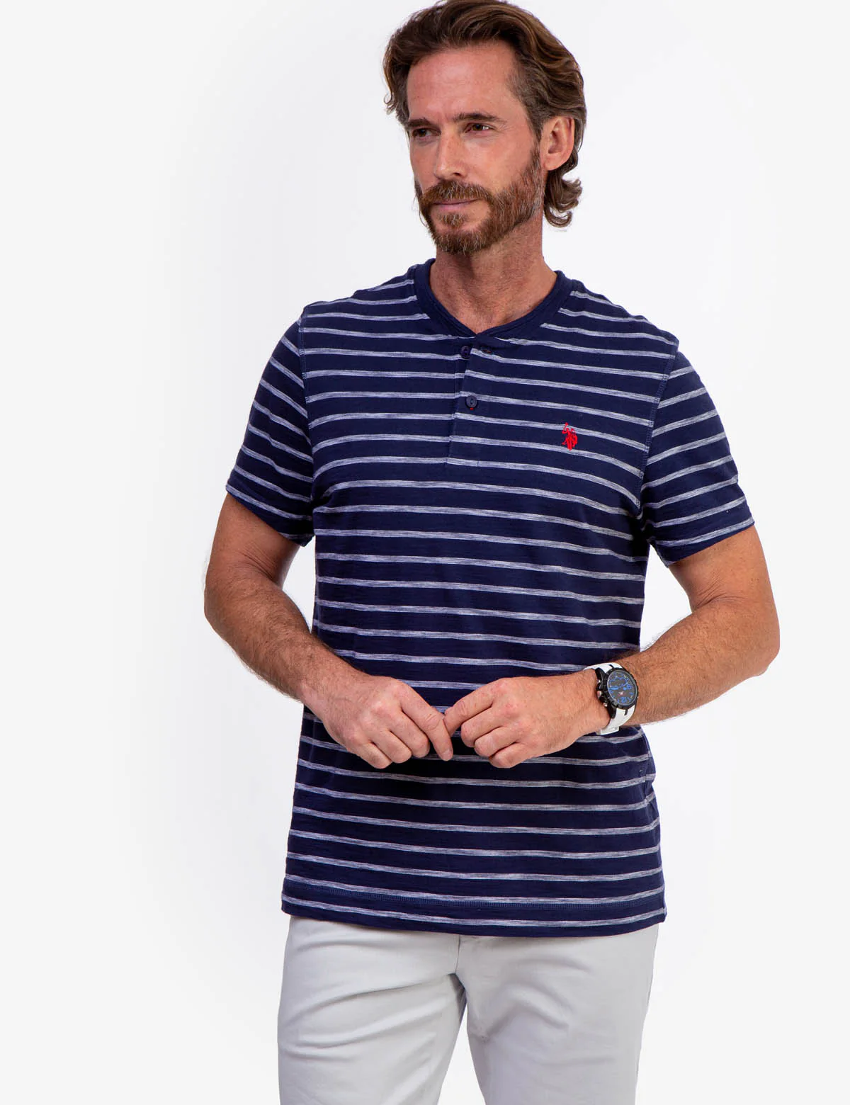 SLUB JERSEY HENLEY SHIRT - Image 2