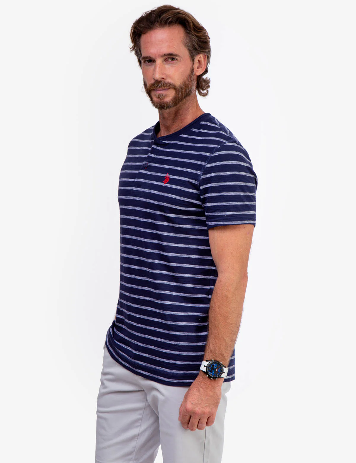 SLUB JERSEY HENLEY SHIRT - Image 3