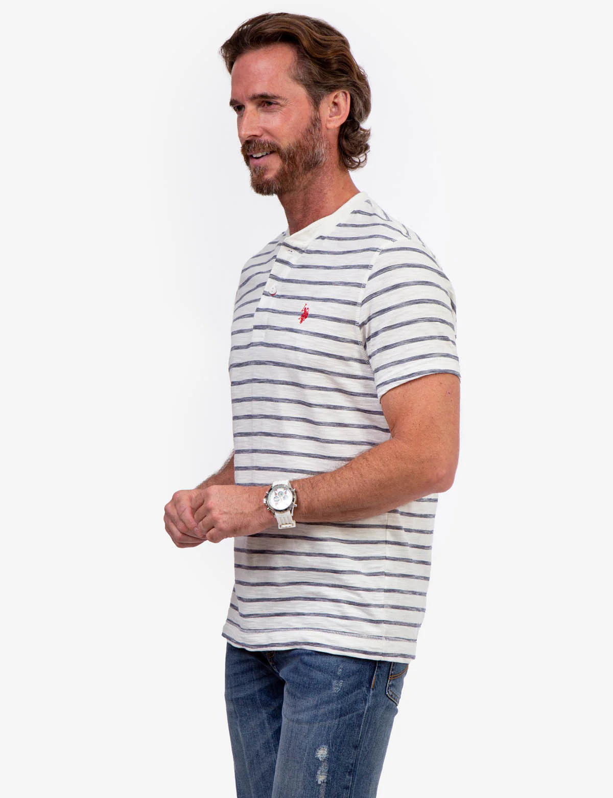 SLUB JERSEY HENLEY SHIRT - Image 9