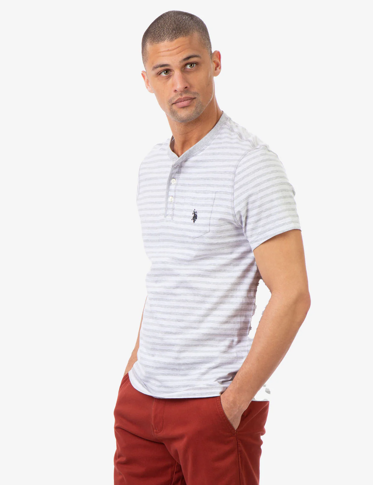 SLUB JERSEY POCKET HENLEY - Image 2