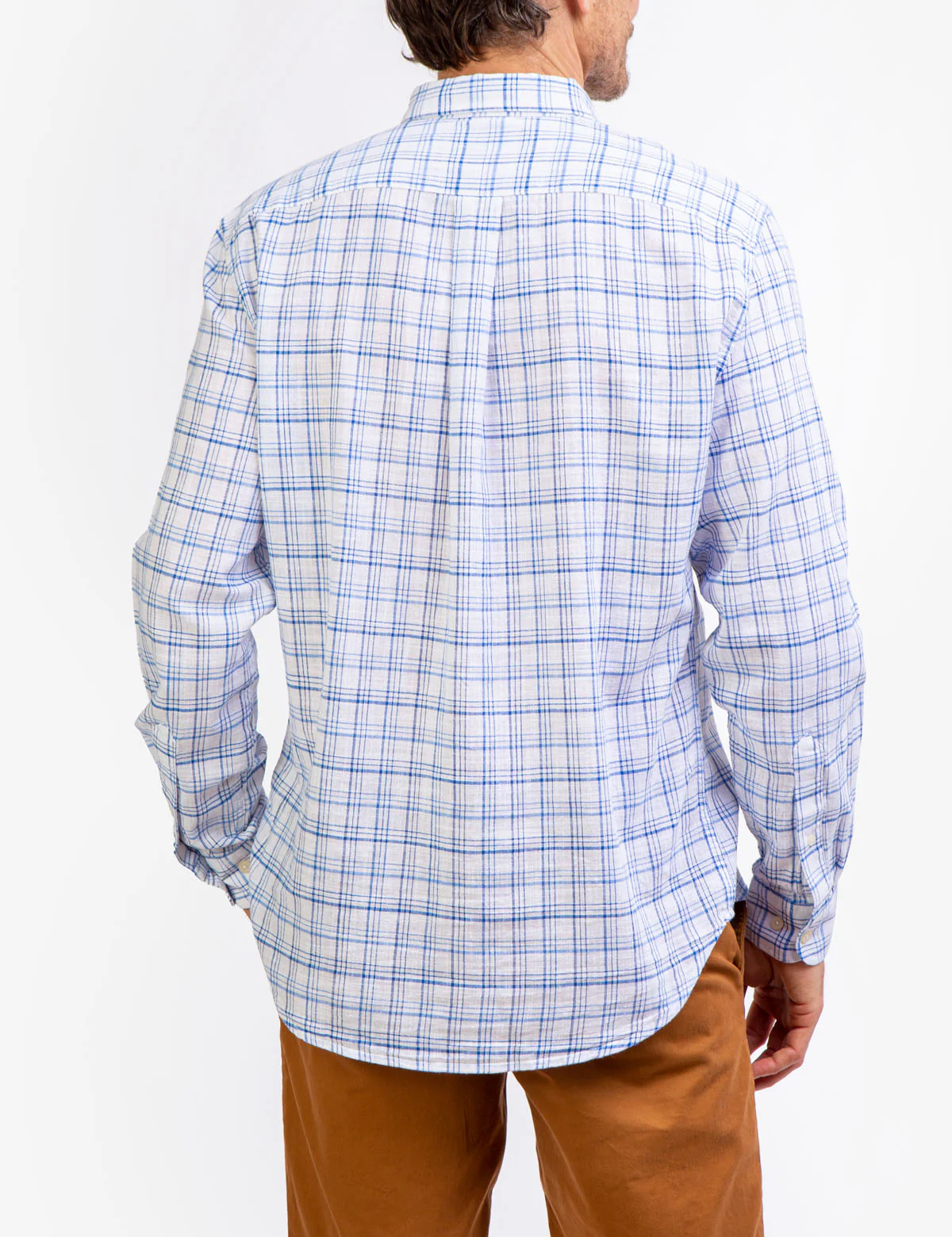 SLUB PLAID LONG SLEEVE SHIRT - Image 4