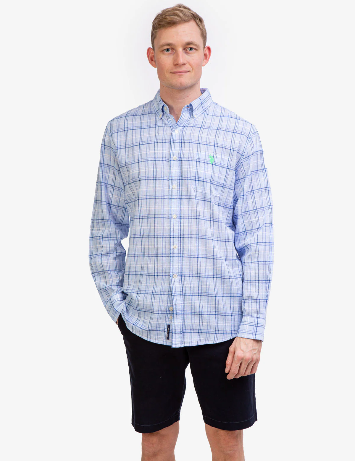 SLUB PLAID LONG SLEEVE SHIRT - Image 6