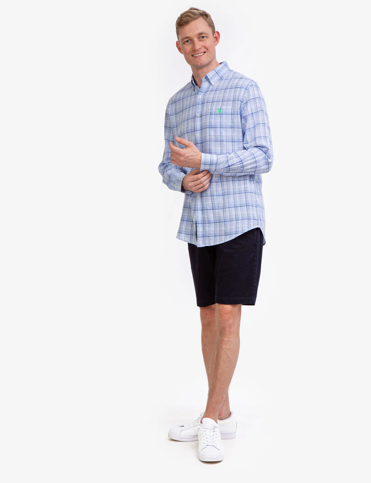 SLUB PLAID LONG SLEEVE SHIRT - Image 7