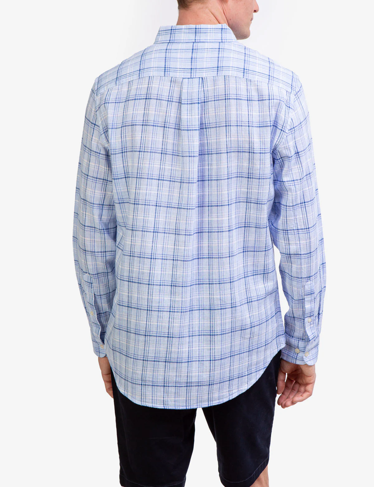 SLUB PLAID LONG SLEEVE SHIRT - Image 9