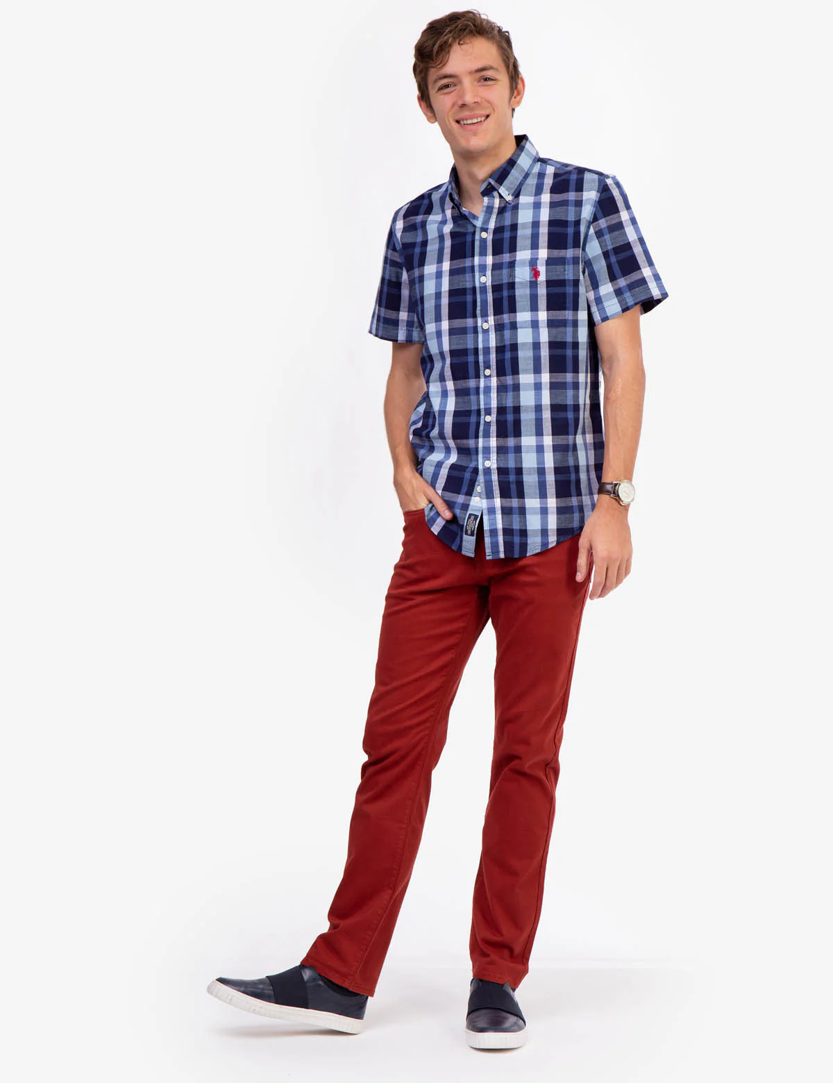 SLUB PLAID SHORT SLEEVE SHIRT - Image 6