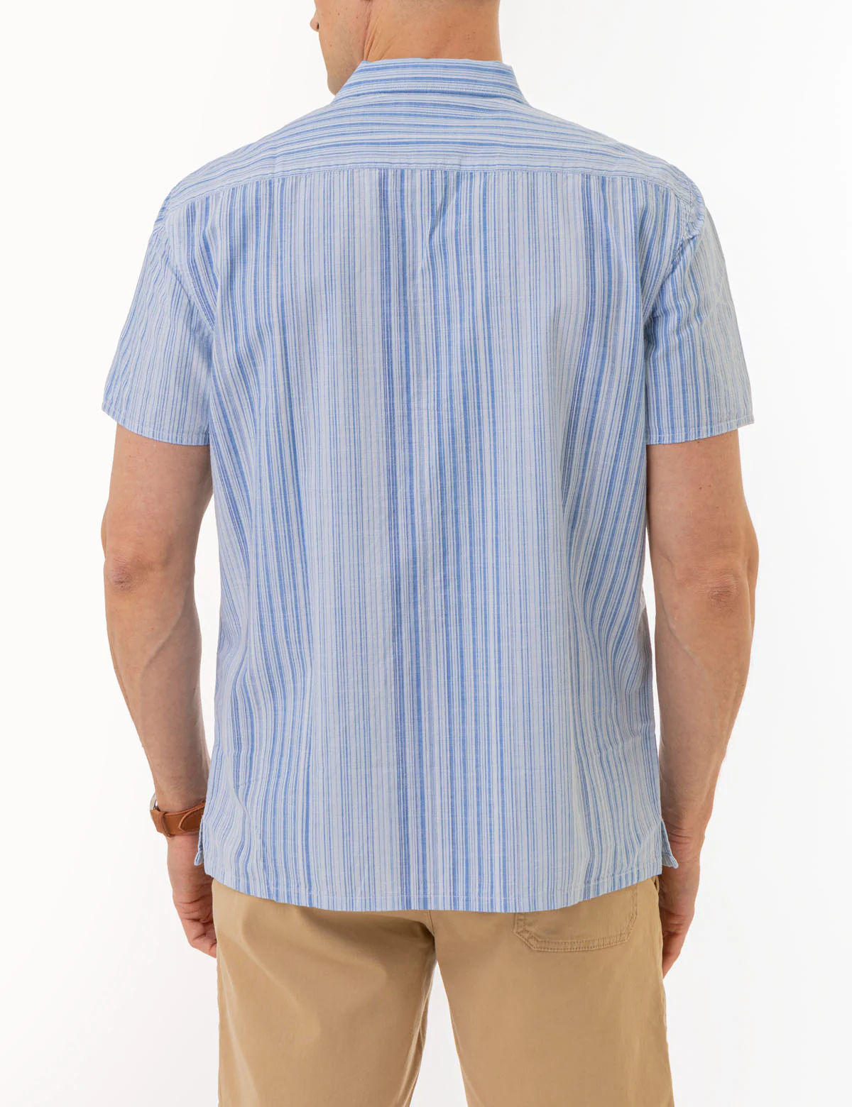 SLUB POPLIN SHORT SLEEVE SHIRT WITH POCKET - Image 3