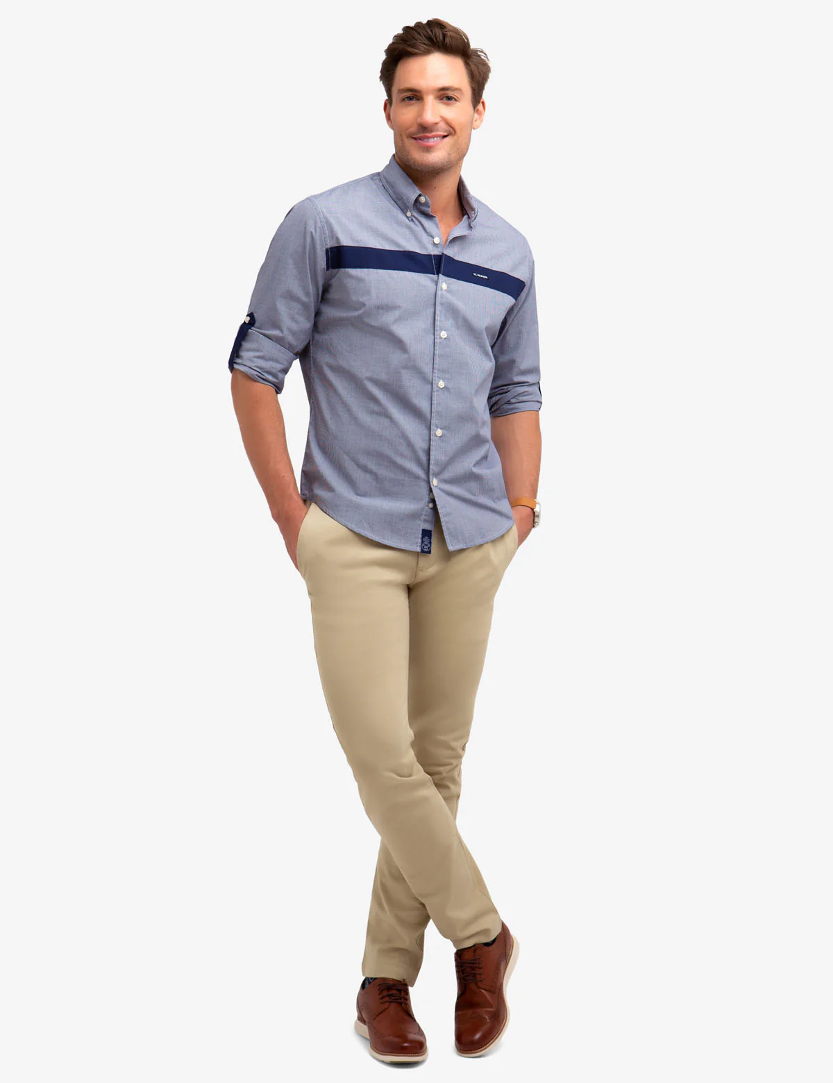NO-TUCK HORIZONTAL STRIPE SHIRT - Image 2