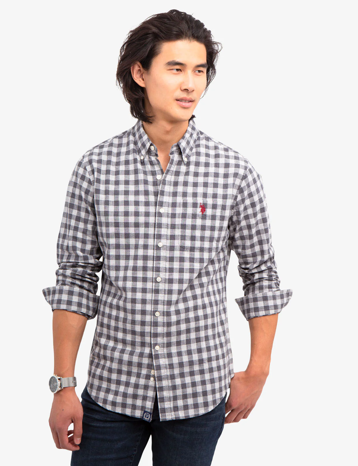 SMALL PLAID SLUB SHIRT