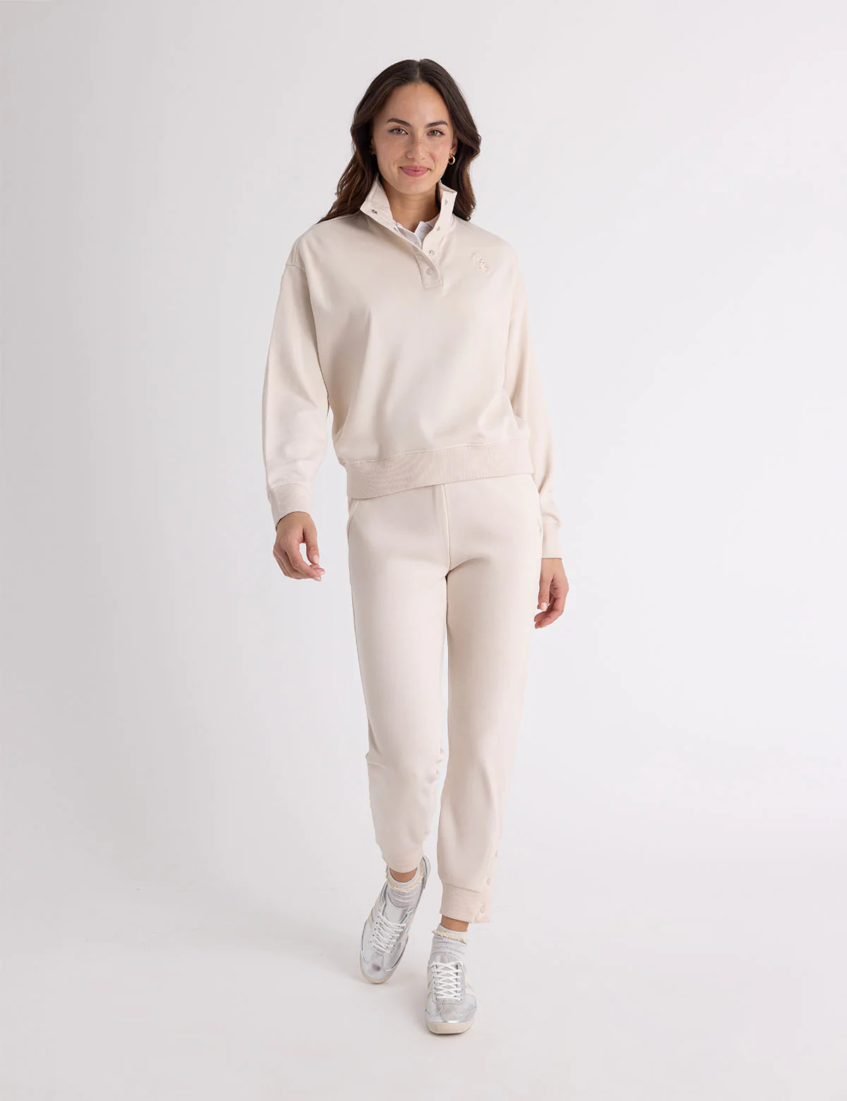 SNAP PLACKET POPOVER SWEATSHIRT - Image 8