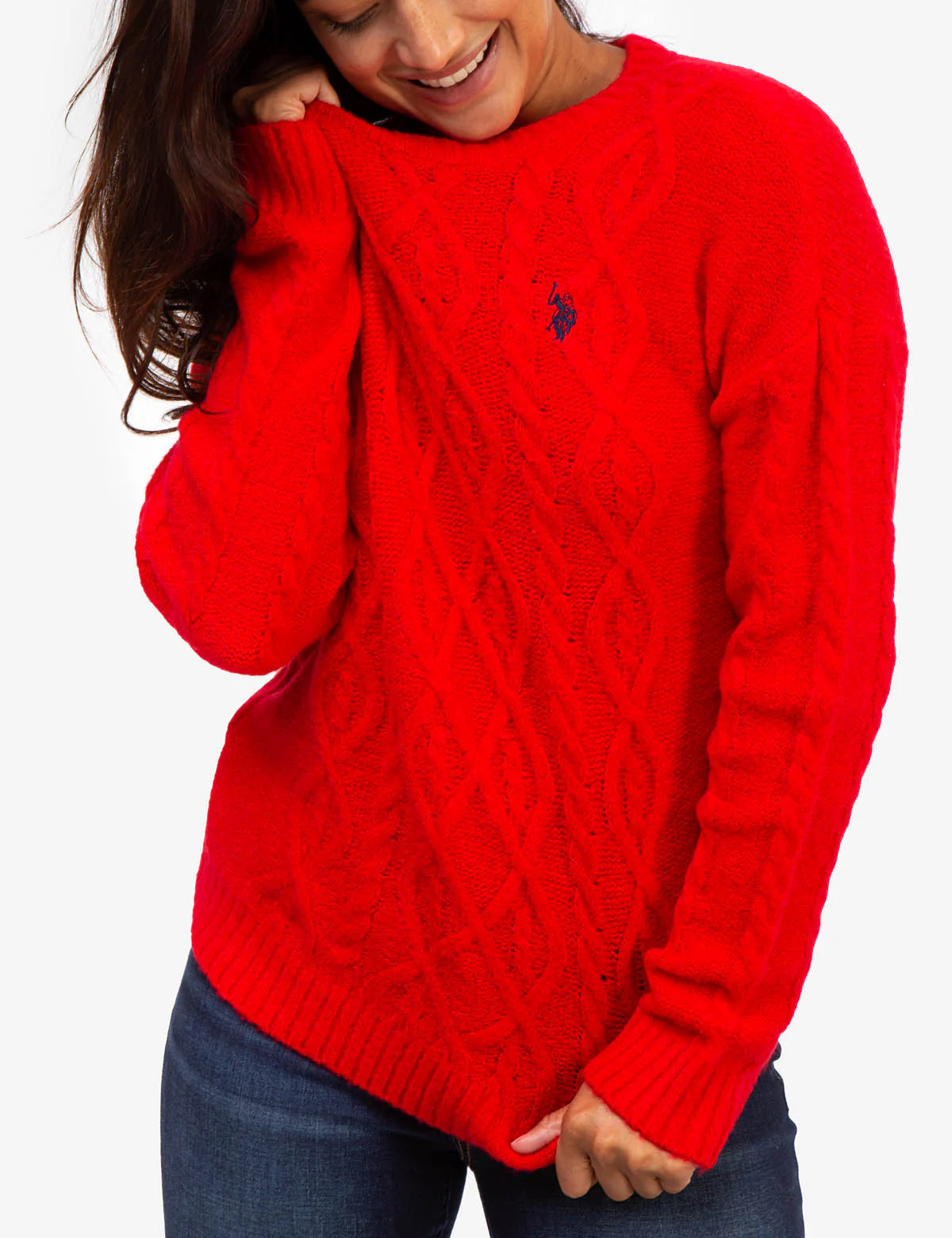 SOFT CABLE CREW NECK SWEATER - Image 18