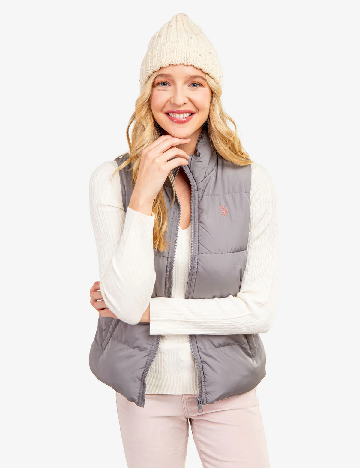 SOFT CABLE V-NECK SWEATER - Image 9