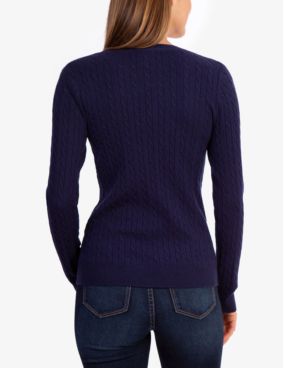 SOFT CABLE V-NECK SWEATER - Image 23