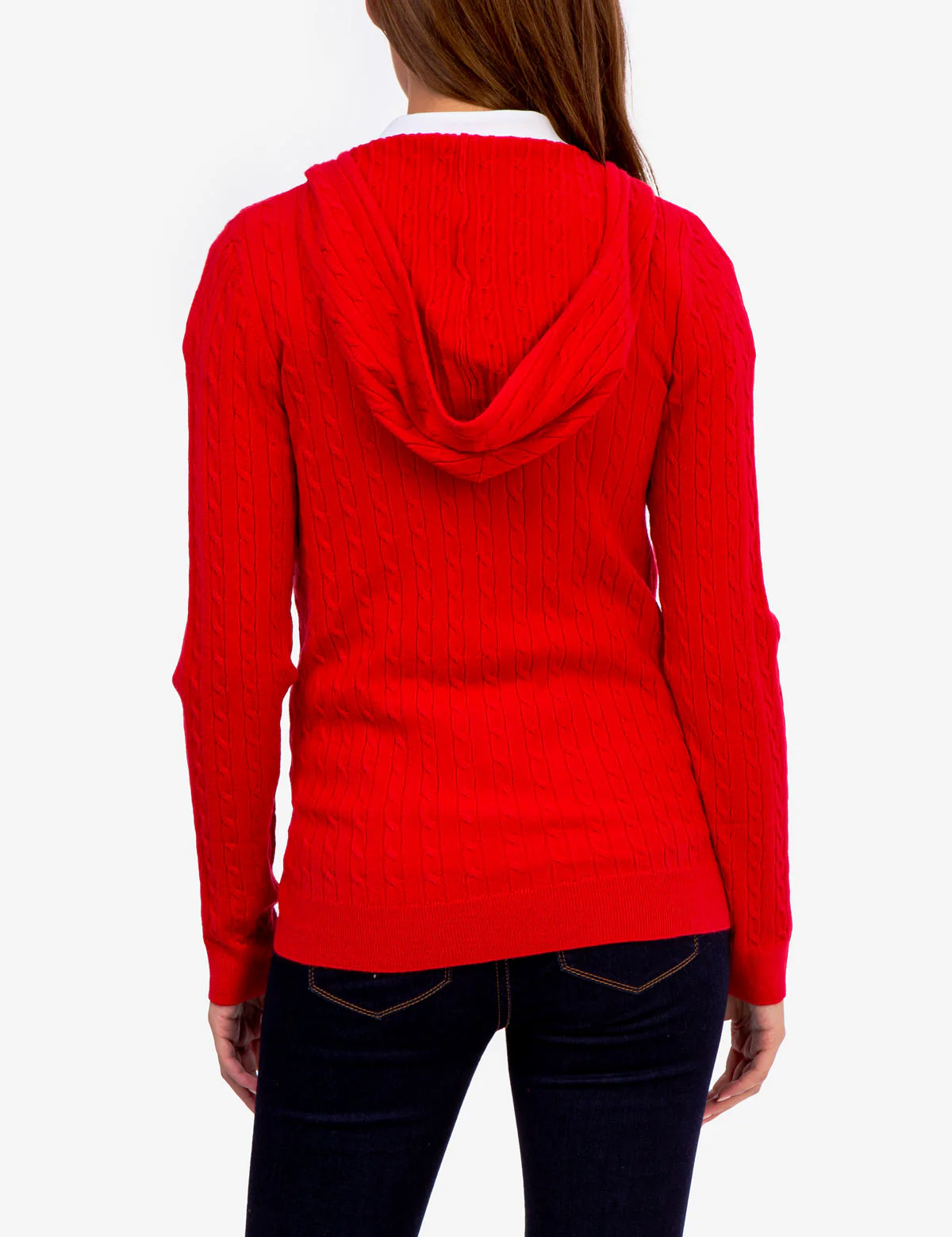 SOFT CABLE ZIP UP SWEATER WITH HOOD - Image 14