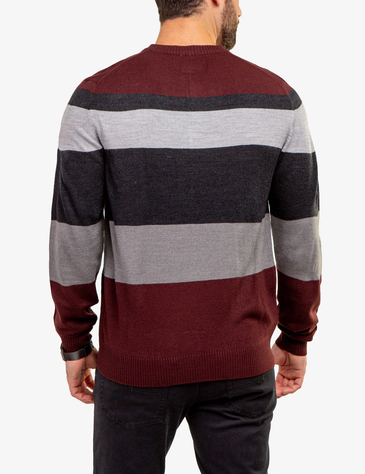 SOFT LARGE STRIPE CREW NECK SWEATER - Image 4