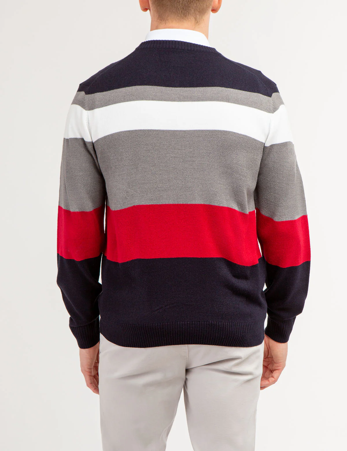 SOFT LARGE STRIPE CREW NECK SWEATER - Image 7