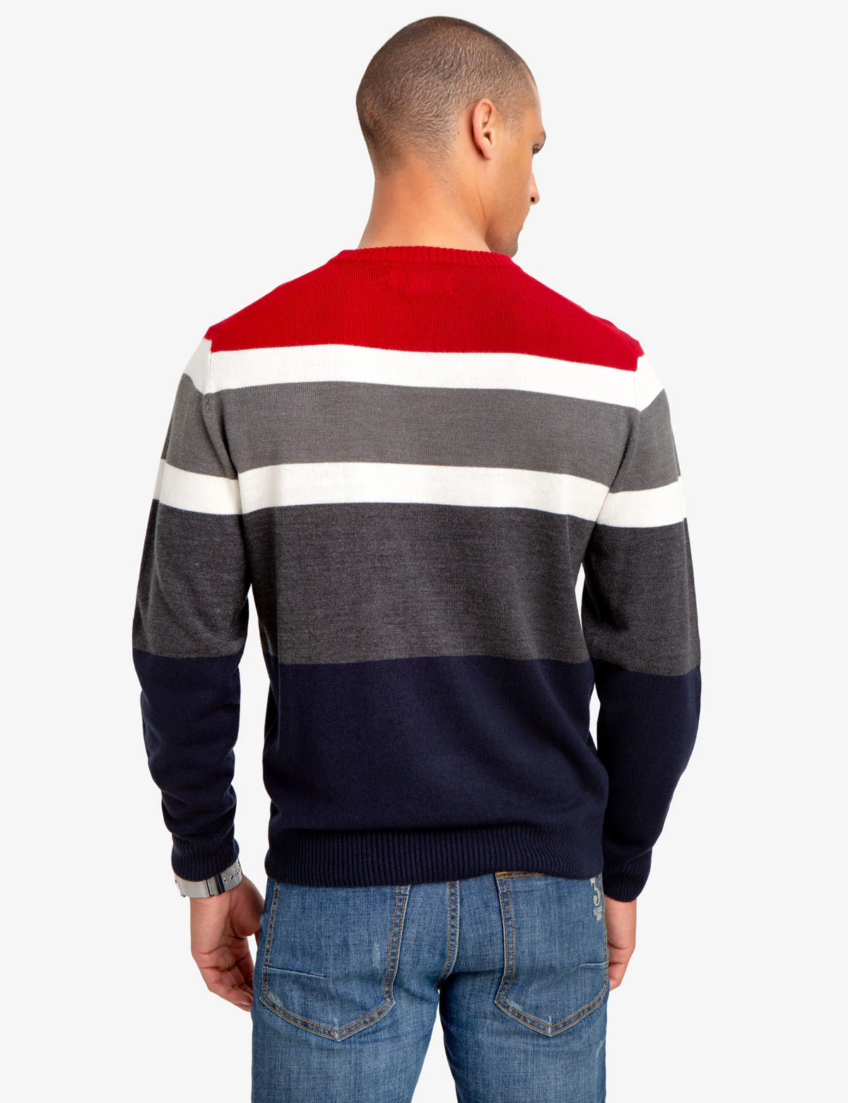 SOFT STRIPED V-NECK SWEATER - Image 4