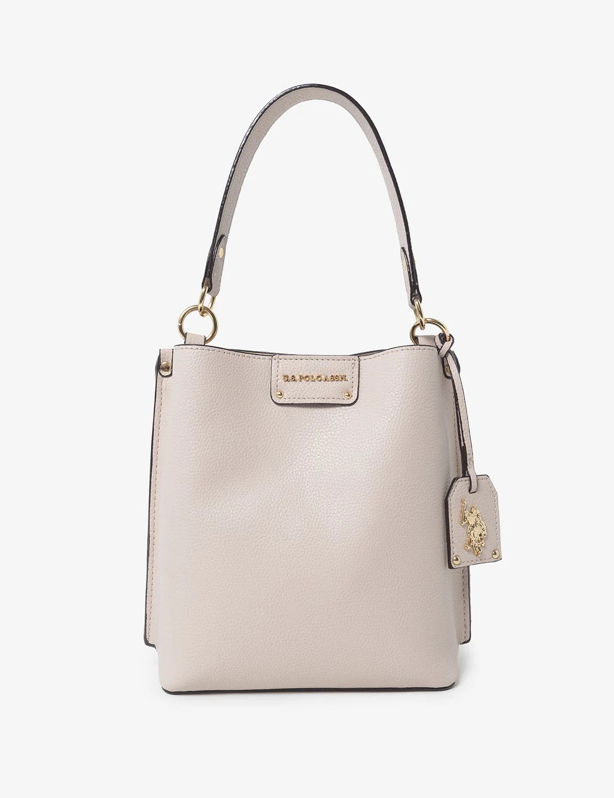 SOLID BUCKET BAG WITH CROSSBODY STRAP - Image 12