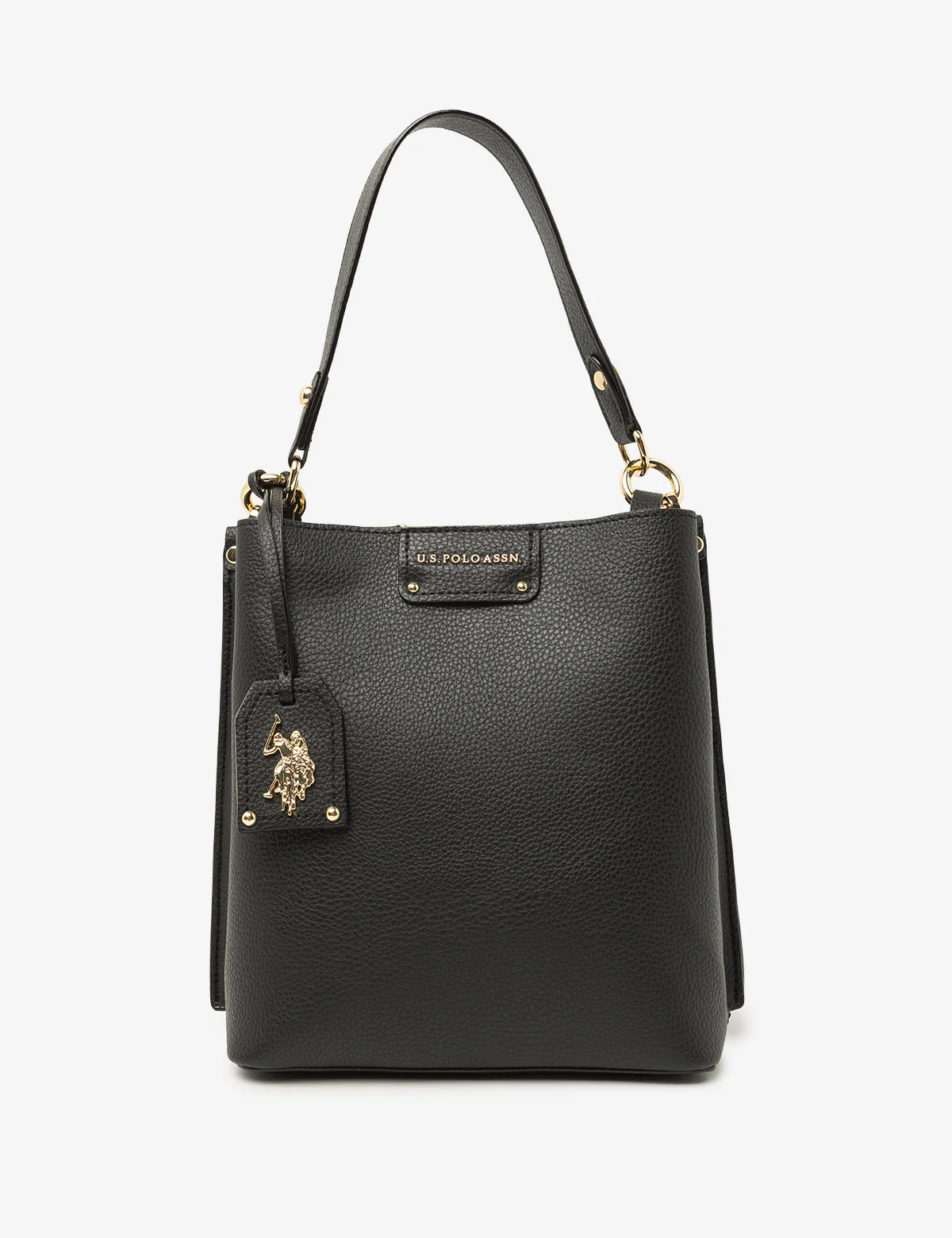 SOLID BUCKET BAG WITH CROSSBODY STRAP - Image 8