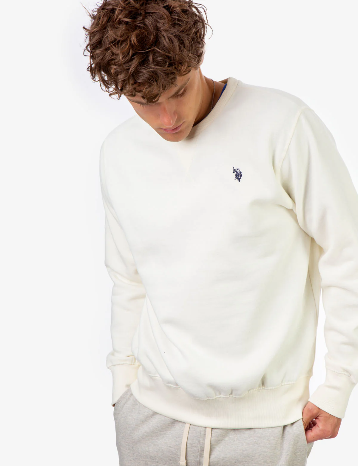 SOLID CREW NECK SWEATSHIRT