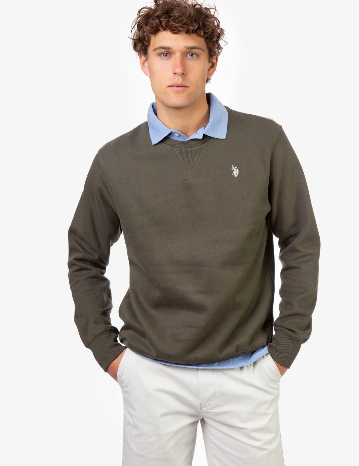 SOLID CREW NECK SWEATSHIRT - Image 7