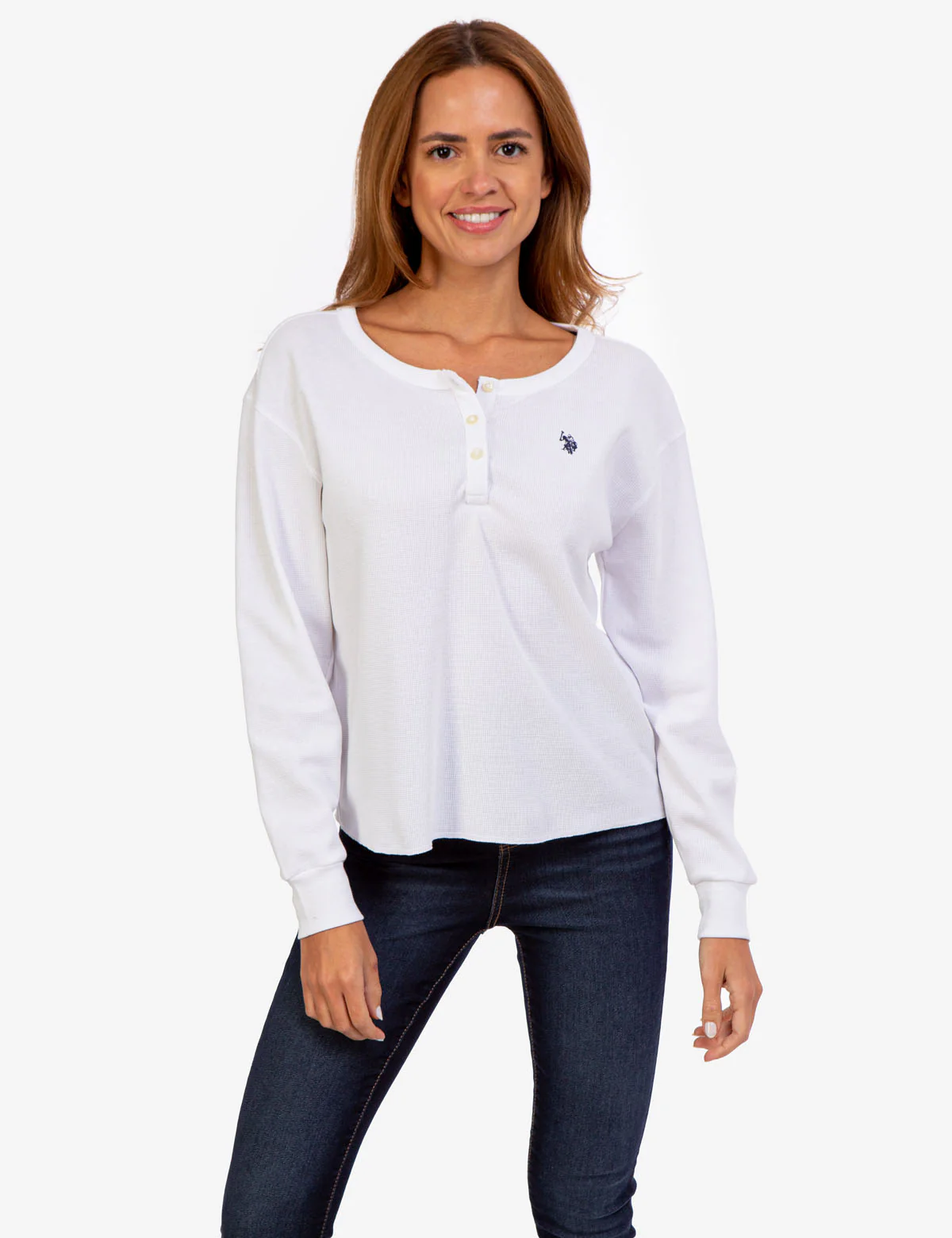 SOLID CROP HENLEY