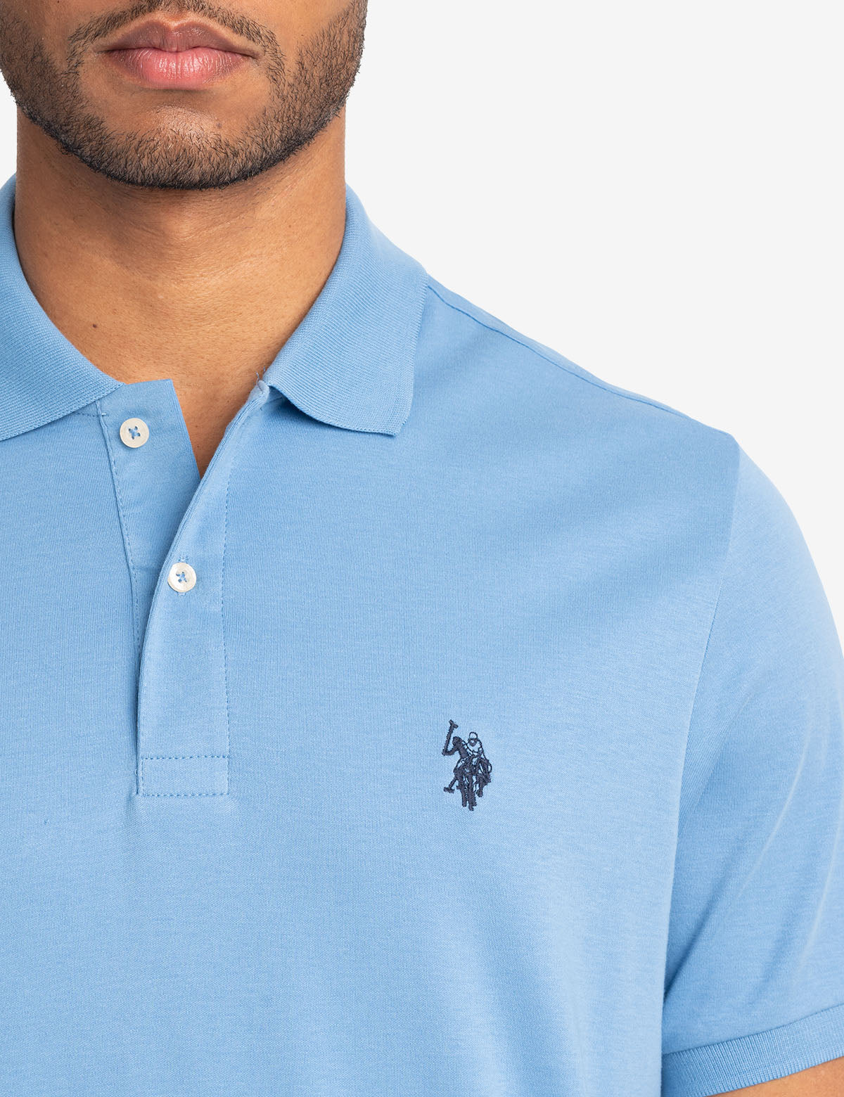 SOLID INTERLOCK POLO SHIRT - Image 2