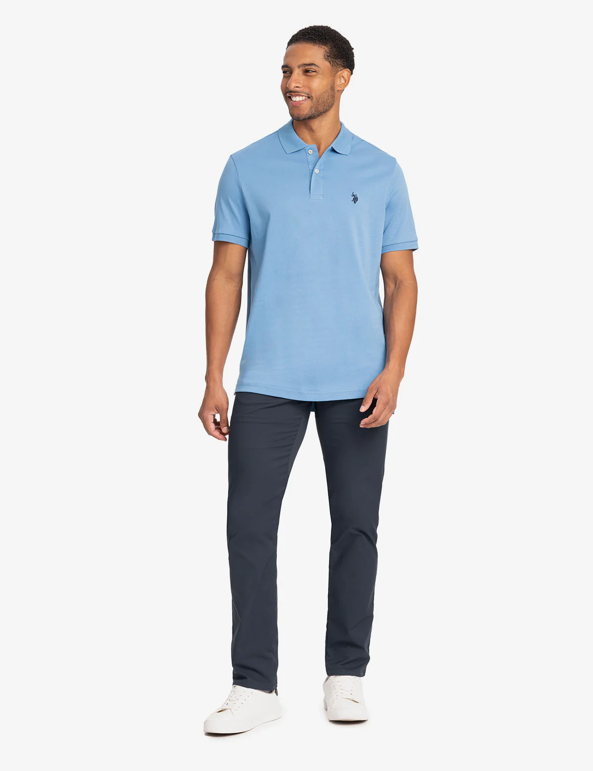 SOLID INTERLOCK POLO SHIRT - Image 3