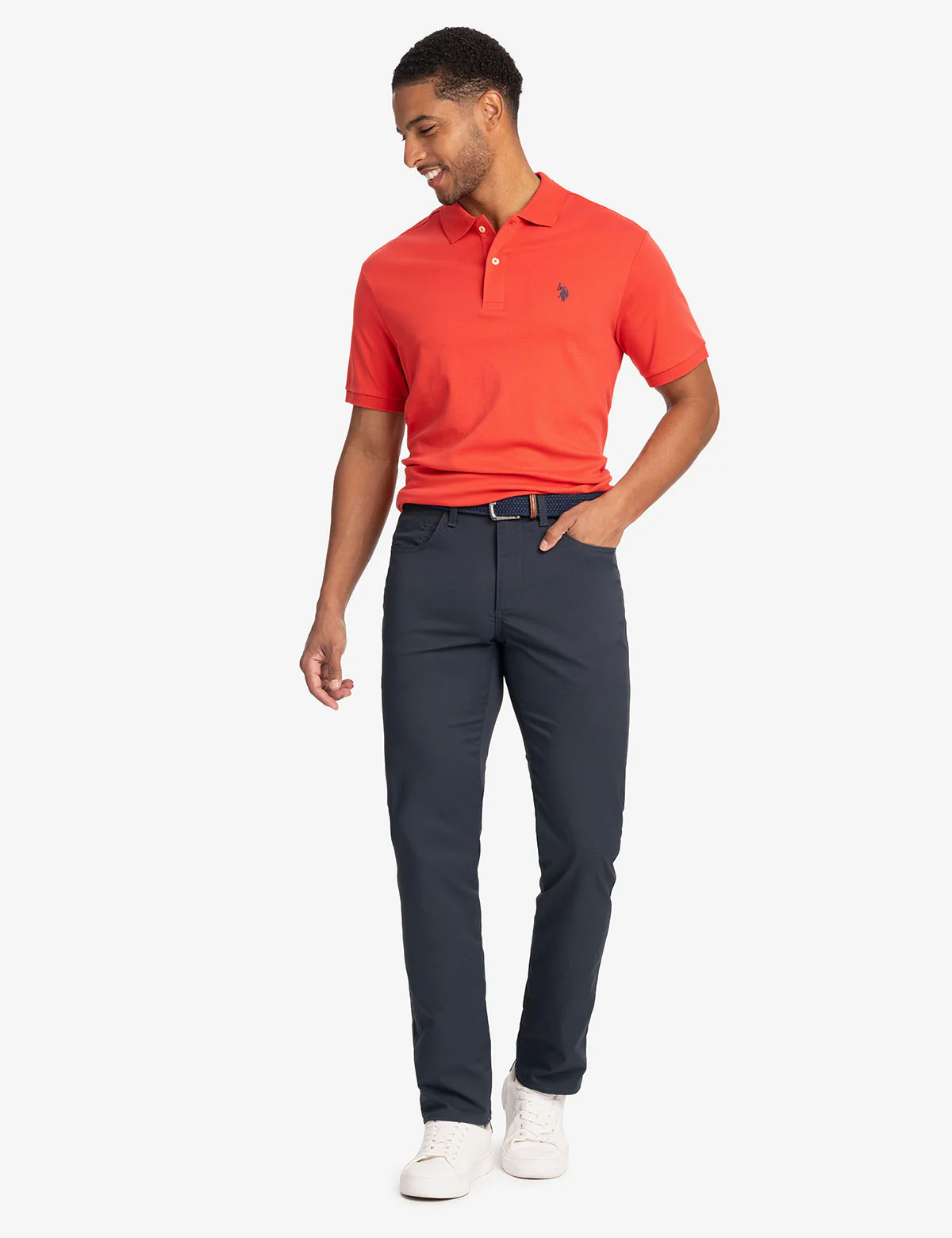 SOLID INTERLOCK POLO SHIRT - Image 9