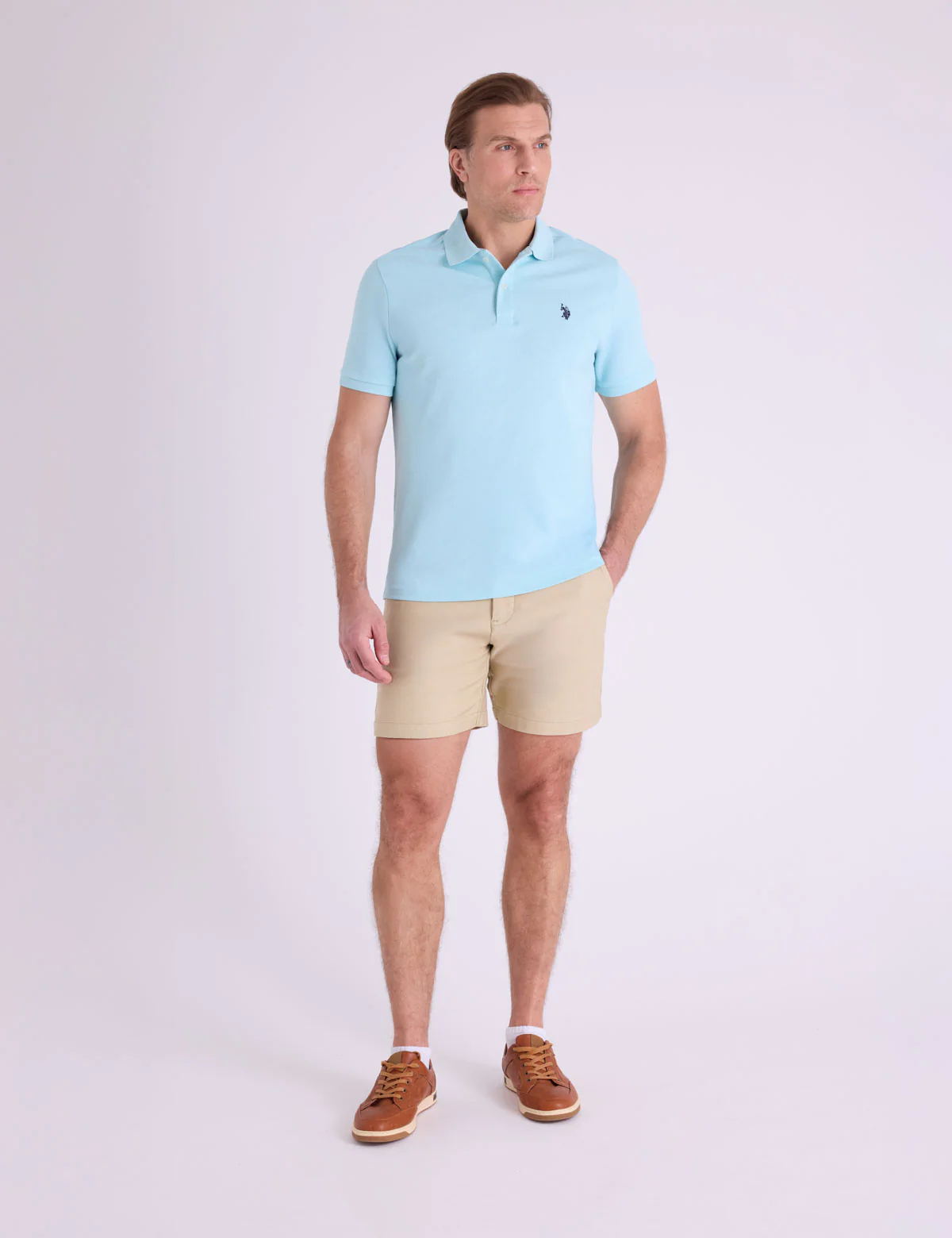 SOLID INTERLOCK POLO SHIRT - Image 2
