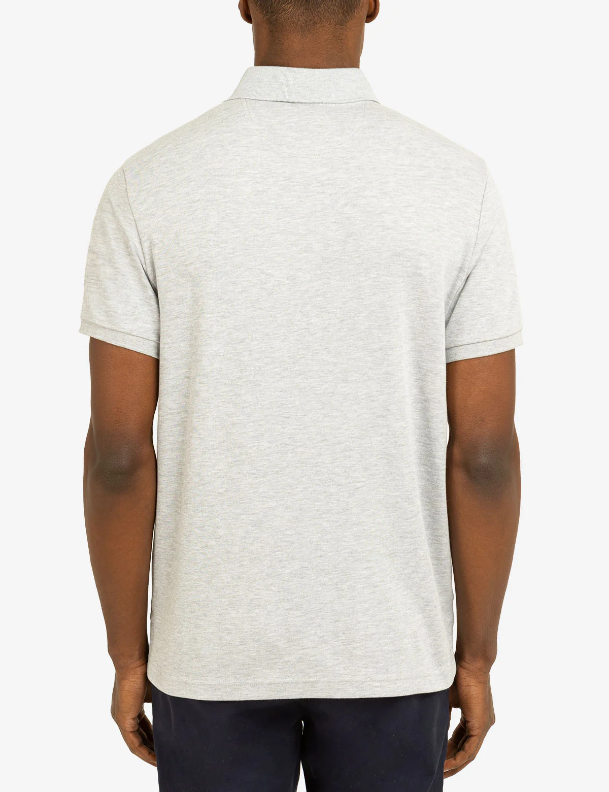SOLID INTERLOCK POLO SHIRT WITH WOVEN TRIM - Image 8