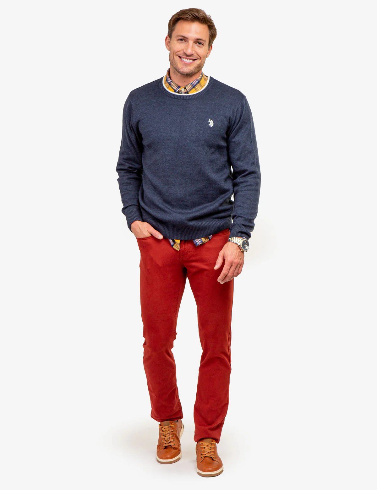 SOLID JERSEY CREW NECK SWEATER - Image 24