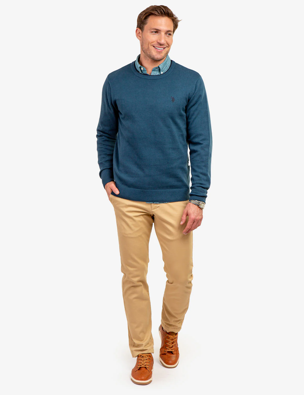 SOLID JERSEY CREW NECK SWEATER - Image 27