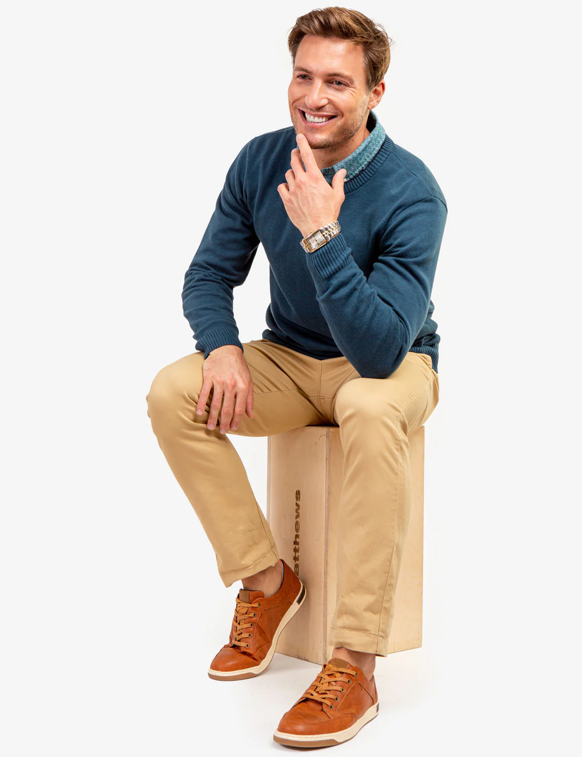 SOLID JERSEY CREW NECK SWEATER - Image 28