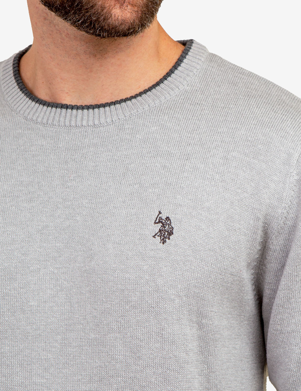 SOLID JERSEY CREW NECK SWEATER - Image 3