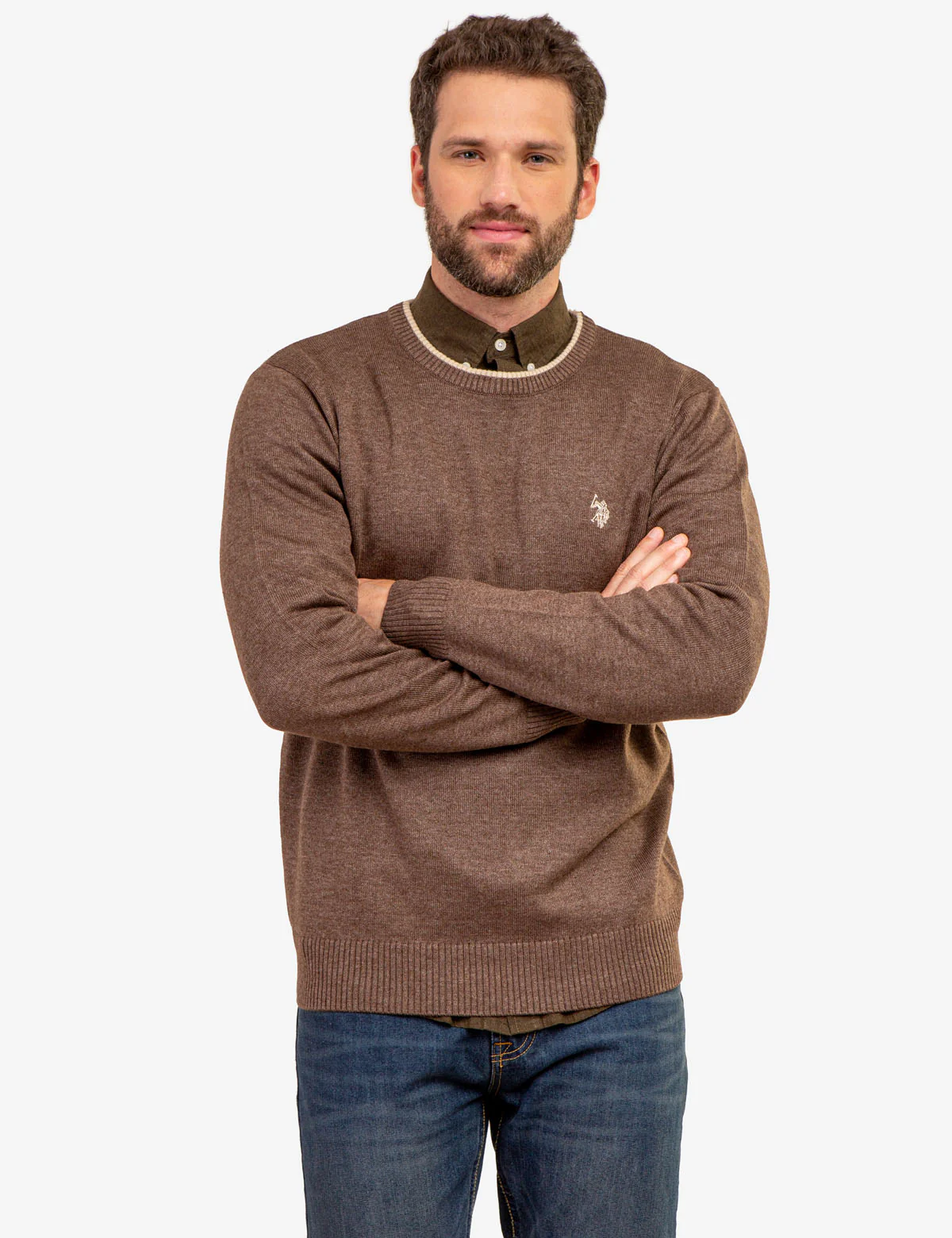 SOLID JERSEY CREW NECK SWEATER - Image 36